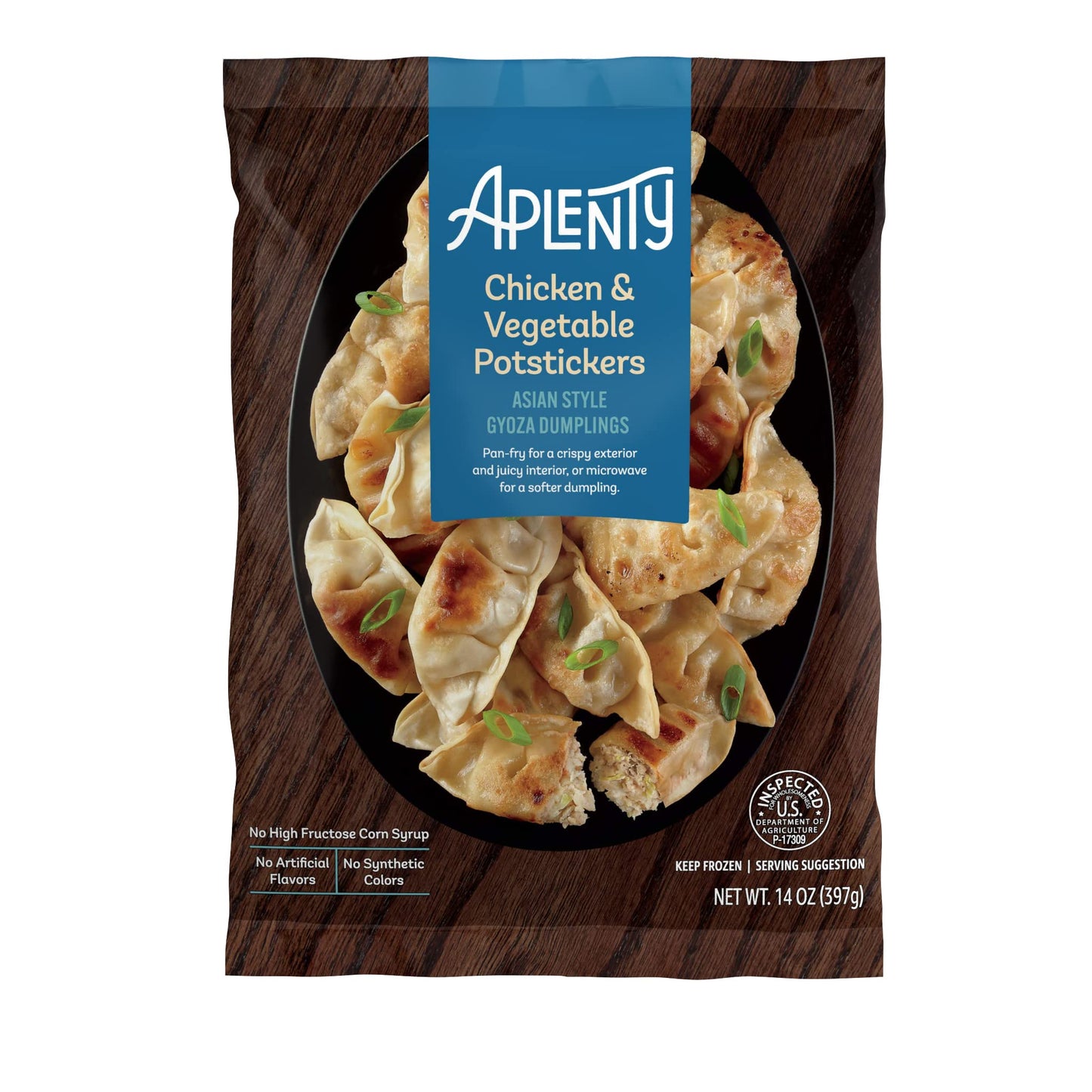 Amazon Brand, Aplenty Chicken & Vegetable Potstickers, 14 Oz (Frozen)