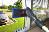 Cleano 10' Telescopic Indoor Window and Surface Cleaning System - Cleaning Reach of Over 15 feet | Micro Spray Delivers Water and Solution |