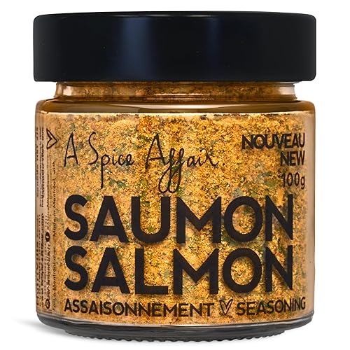 A Spice Affair’s Salmon Seasoning | Savoury, Fresh & Citrus-Herb Blend for Fish & Seafood | All-Natural, Non-GMO, Filler-Free | Perfect for Salmon