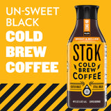SToK Cold Brew Coffee, Bright & Mellow, Light Roast Brewed Low and Slow, Unsweetened, Black Coffee, 48 FL OZ Bottle