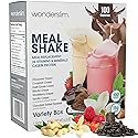 WonderSlim Meal Replacement Shake, Variety Pack, 15g Protein, 24 Vitamins & Minerals, Gluten Free (7ct)