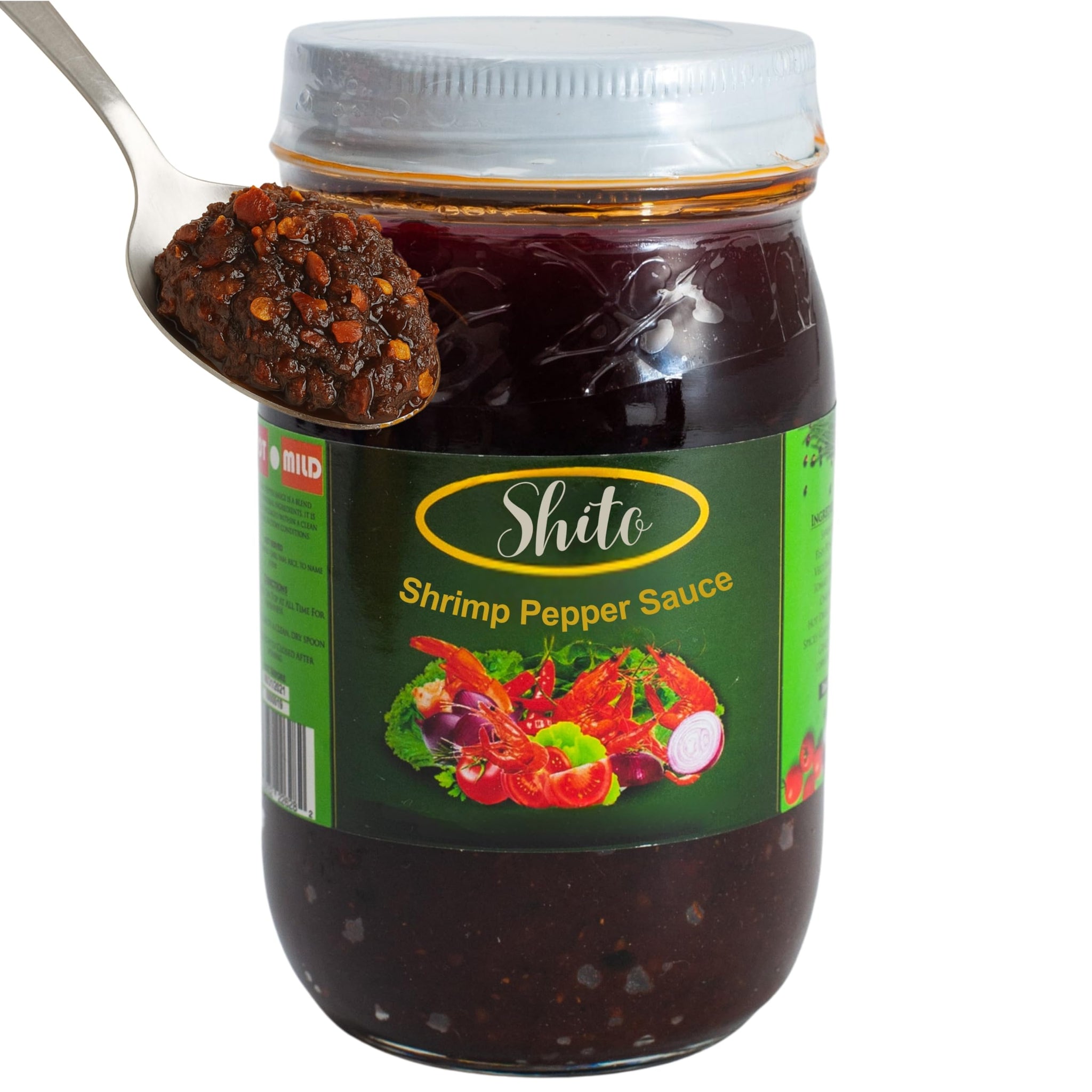 African Delights Julie's Special Shito Shrimp Sauce- Hot Sauce, Ghana Shito - Premium Blend of Shrimp, Fish Sauce - Shrimp Paste, Fish Paste, Ghana