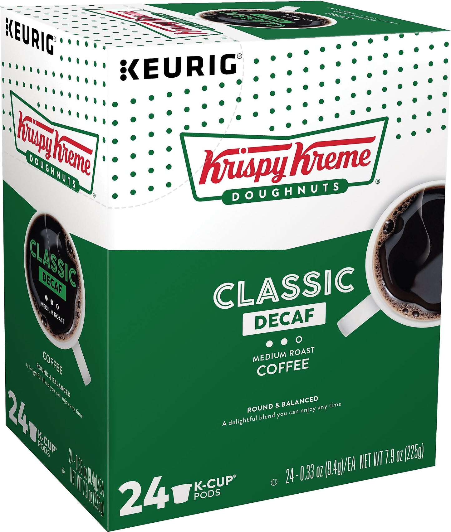 Krispy Kreme Doughnuts Decaf K-Cup Portion Pack for Keurig Brewers, 24 Count
