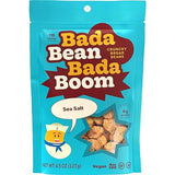 Bada Bean Bada Boom - Plant-Based Protein, Gluten Free, Vegan, Crunchy Roasted Broad (Fava) Bean Snacks, 100 Calories per Serving, Sea Salt, 4.5 Ounce