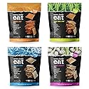Every Body Eat Gluten Free Crackers Variety Pack - Healthy Vegan Snacks, Dairy Free, Seed Oil Free Snack Crackers (Pack of 4), 4 oz Bags