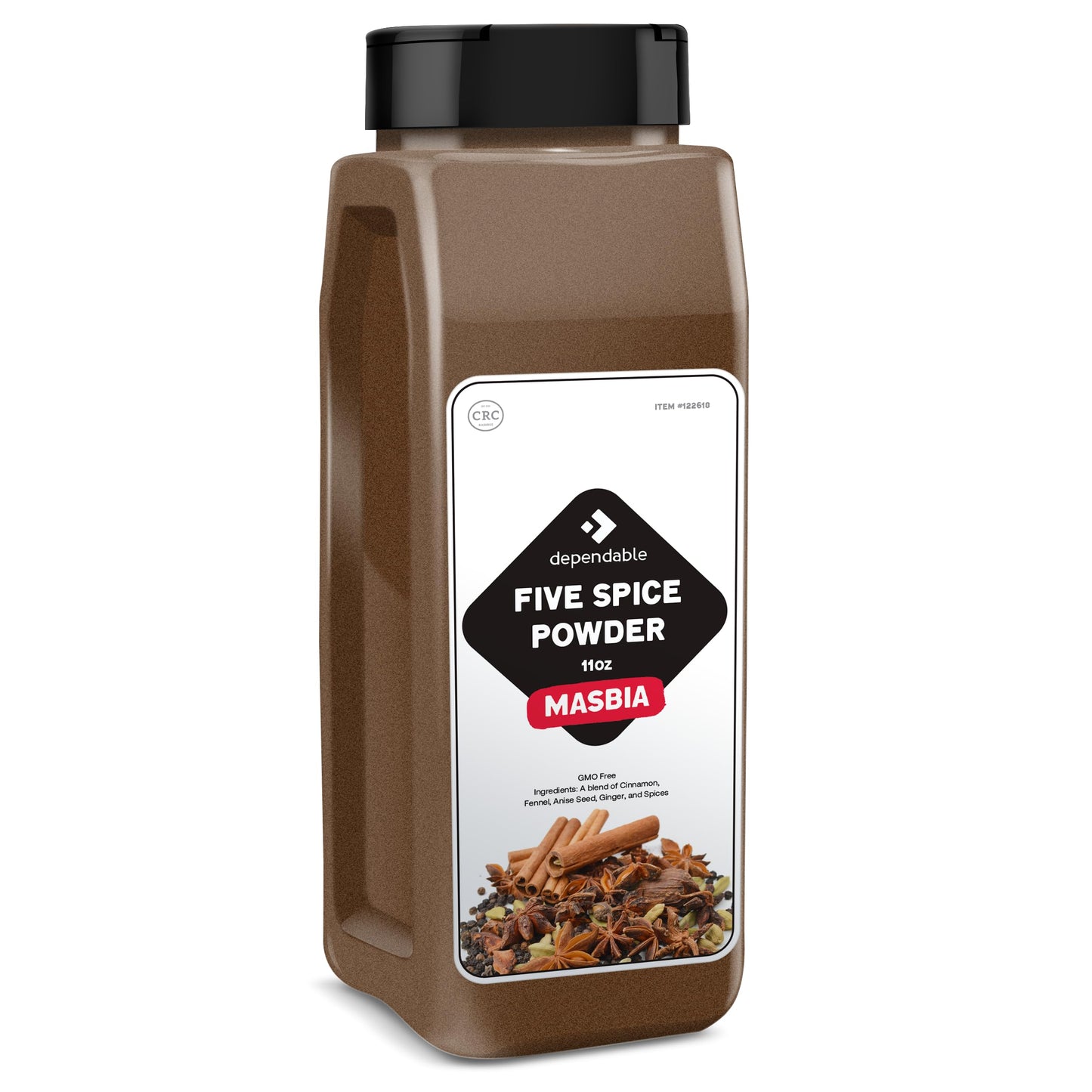Dependable Food Chinese Five Spice Blend - 11 oz. Resealable Pouch - Natural, Non-GMO, Allergen-Free, No Additives, Kosher - Asian Spice Mix Seasoning