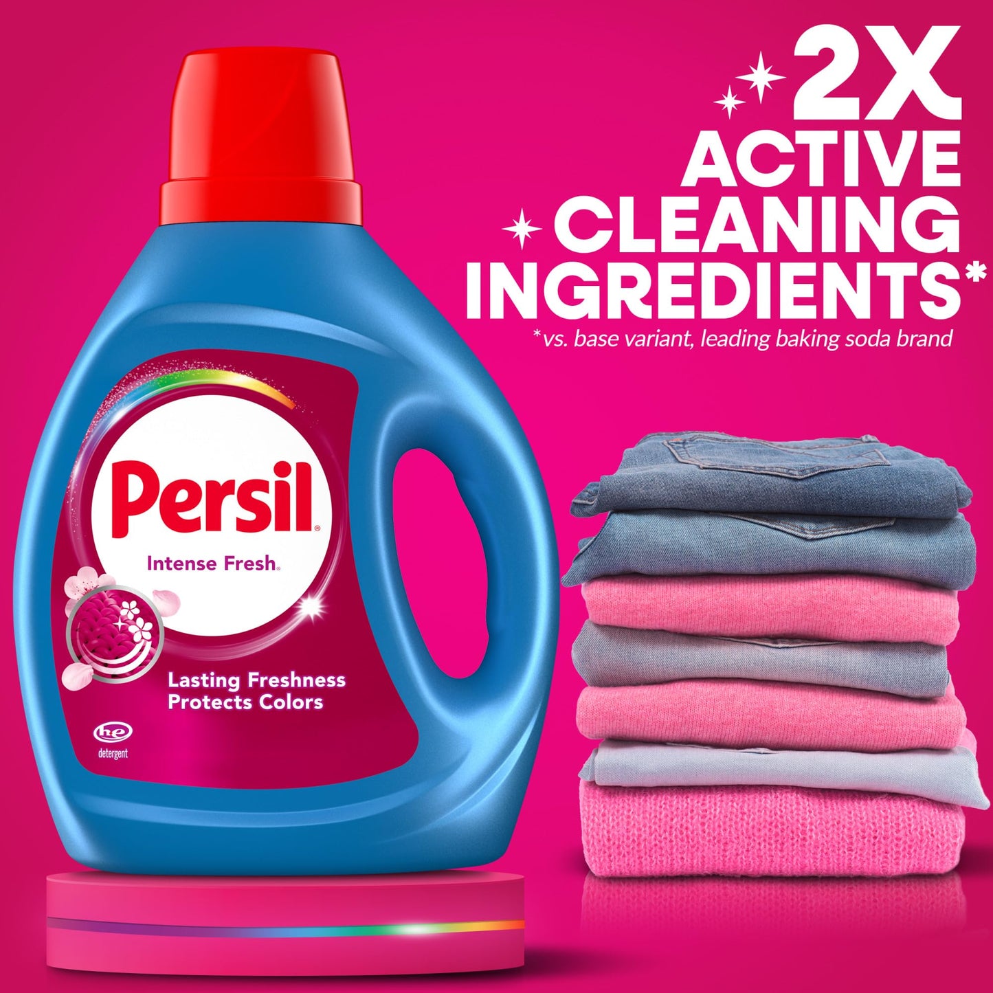 Persil Intense Fresh Everyday Clean Liquid Laundry Detergent, 84 fl oz, 64 loads