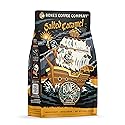 Bones Coffee Company Salted Caramel Flavored Coffee, Medium Roast Low Acid Arabica Beans Compatible with Auto drip and French Press Coffee Maker, 12