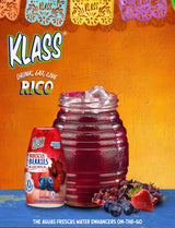 Klass Aguas Frescas | Liquid Water Enhancer | Hibiscus Berries | Naturally Flavored | Sugar Free | Zero Calories Per Serving | Keto | 4 Bottles, Makes
