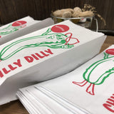 Outside the Box Papers Popcorn Bags, Peanut and Pickle Sacks 24 Each Red, White, Green