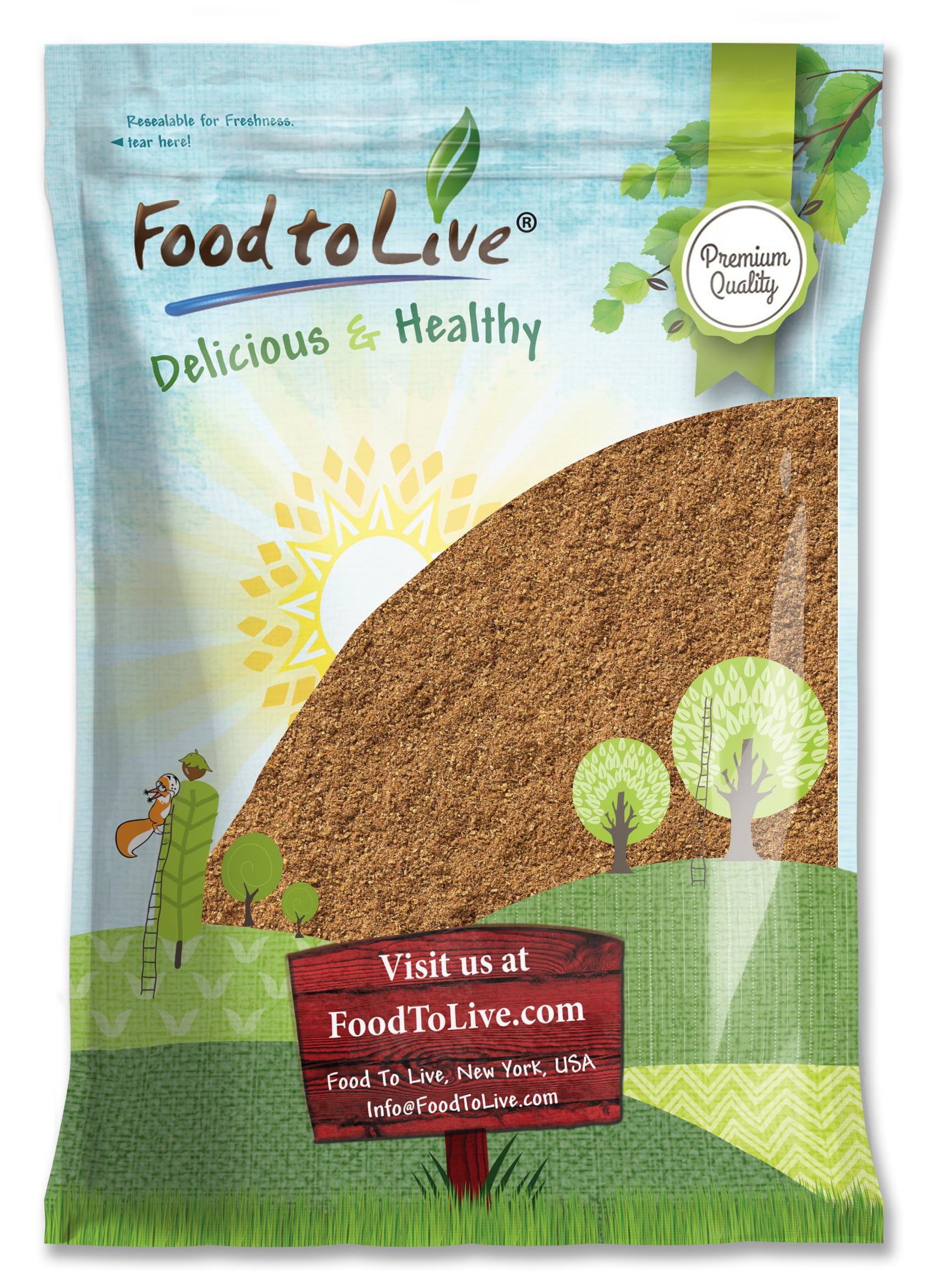 Food to Live Organic Coriander Powder, 6 Pounds - Freshly Ground, Pure, Natural Spice for Cooking, Baking and Seasoning, Non-GMO, Vegan, Kosher, Bulk
