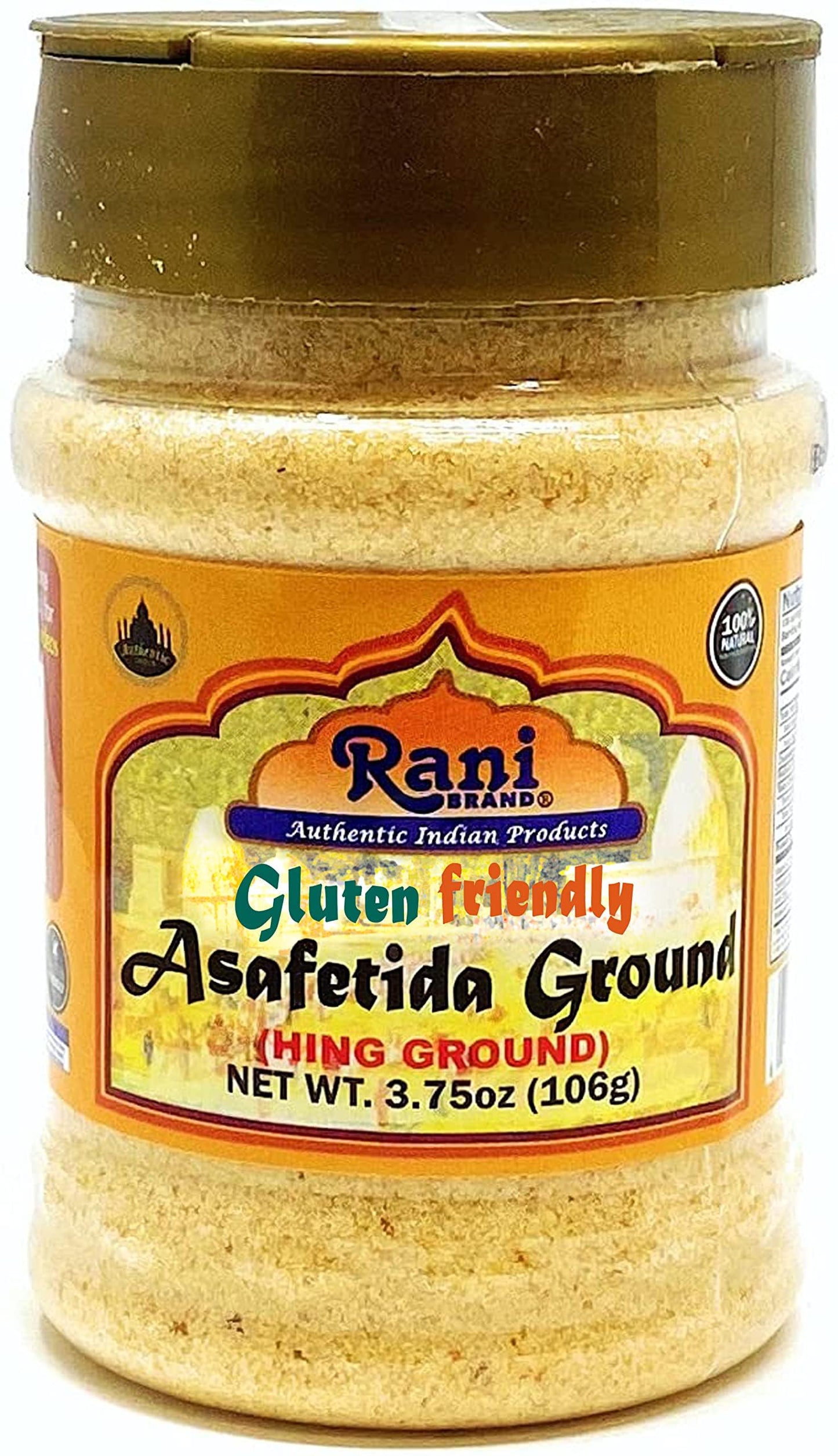 Rani Asafetida (Hing) Ground 3.75oz (106g) Gluten Friendly, PET Jar, Pack of 12 ~ All Natural | Salt Free | Vegan | Non-GMO | Asafoetida Indian Spice