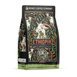 Bones Coffee Company Ethiopia Single-Origin, Citrus, Floral and Berries Notes, Whole Coffee Beans, Low Acid Medium Roast Arabica Beans Flavored