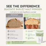 Scratch Diastatic Malt Powder for Baking - (2LB) Dried Barley Malt for Baking Bread - Bread Improver - Premium Baking Ingredients for Breads, Pizzas
