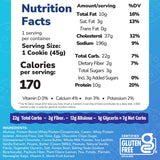ChipMonk Baking, Chocolate Chip Pecan High Protein Cookies - Low Carb Diet Friendly Gym Snacks, Meal Replacement Cookie, Gluten-Free, Healthy Low