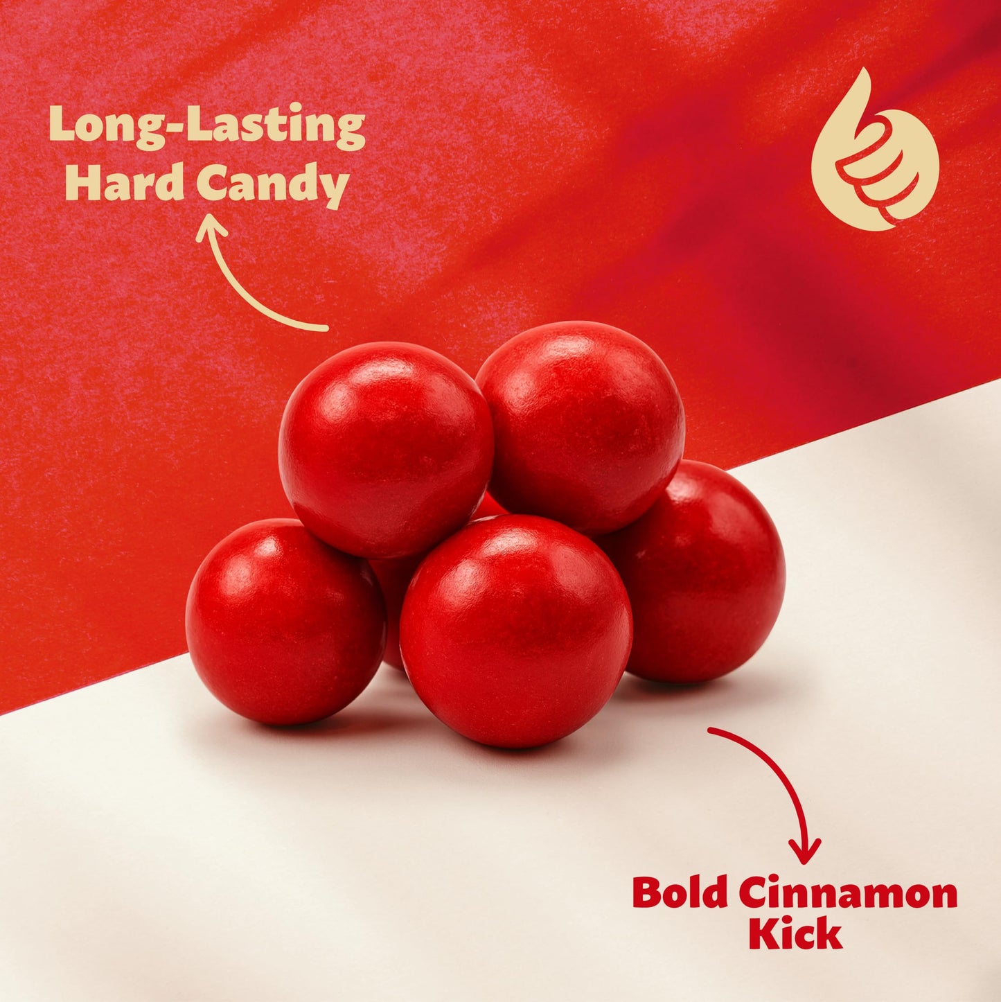 Spicy Cinnamon Jawbreakers 1.5-Pound Bag | Hot Cinnamon Hard Candy | About 120 Pieces | Old Fashioned Treat | Hard Candy Individually Wrapped