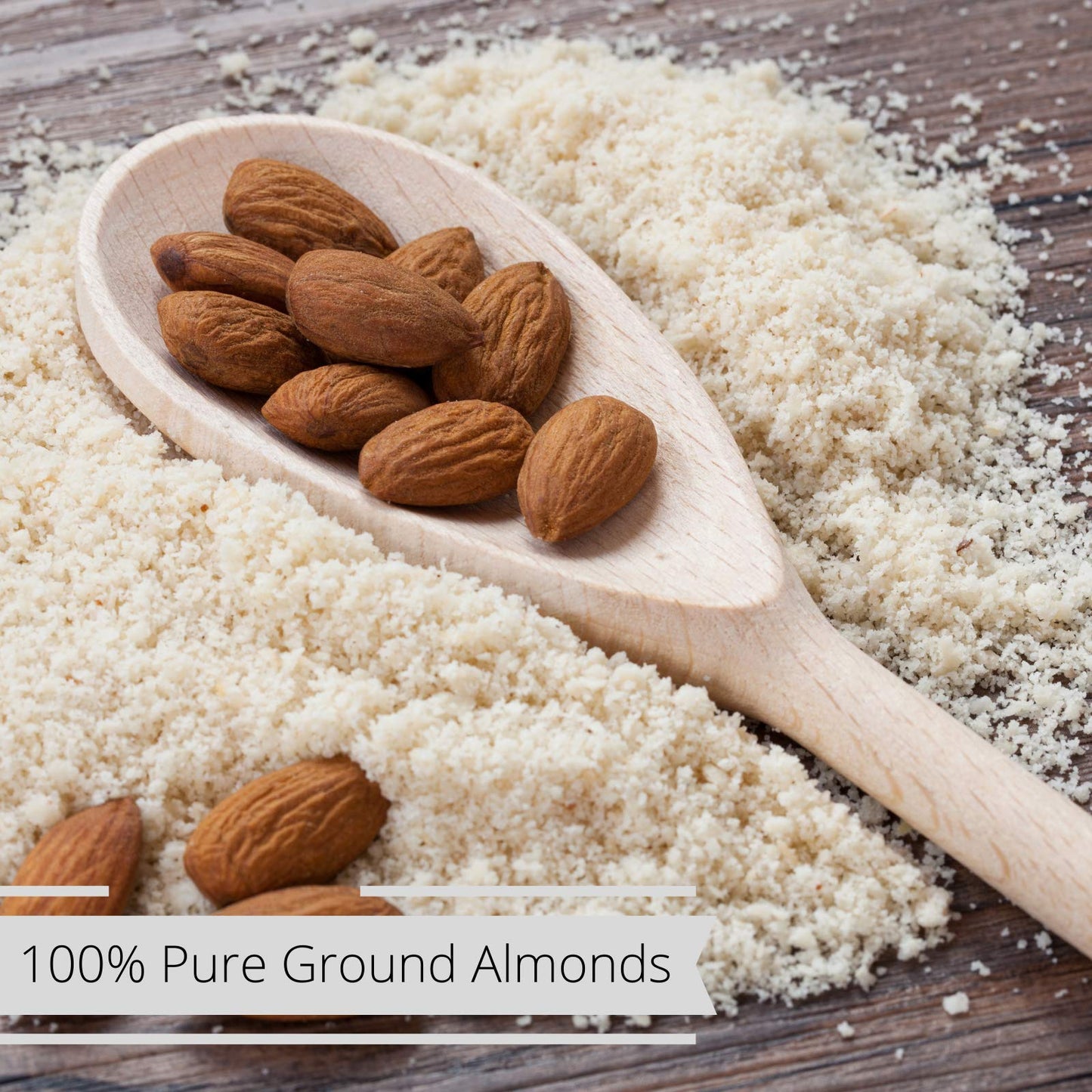 Gourmet Ground Almond Powder (Pure Kosher Meal) by Its Delish - 28 Oz Jumbo Reusable Container - Great Tasting Flour Substitute - All Natural Non-GMO