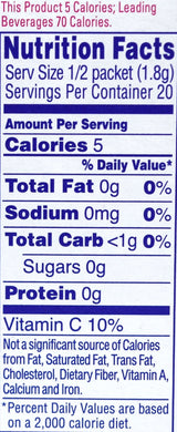 Crystal Light On-The-Go Drink Mix Packets, Sugar Free Powdered Water Enhancer, Naturally Flavored Low Calorie Beverage Mix, Cherry Pomegranate, 0.11