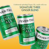 Fever-Tree Ginger Ale - Premium Mixer for Cocktails and Mocktails, 5.1 fl oz Cans, Pack of 8 - Naturally Sourced, Non-GMO