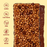 Mezcla Puff-Crispy Plant Based Protein Bars - Almond Butter Chocolate - Healthy Snacks for Adults & Kids - Perfect School, Travel, & Office Snacks