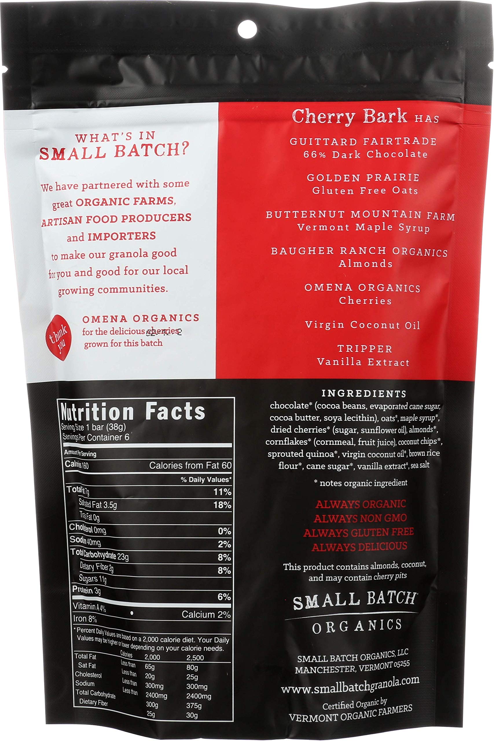 Small Batch Organics Cherry Granola Bark