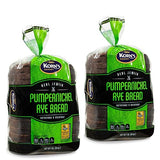 Pumpernickel Bread -2 Pack-16 oz Per Loaf | Delicious Sandwich Bread | Kosher Bread | Fresh Bread | Dairy & Nut Free | Stern’s Bakery
