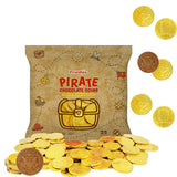 Fruidles Pirate Belgian Milk Chocolate Coins, Kosher Certified Dairy, Non GMO (Pack of 25)