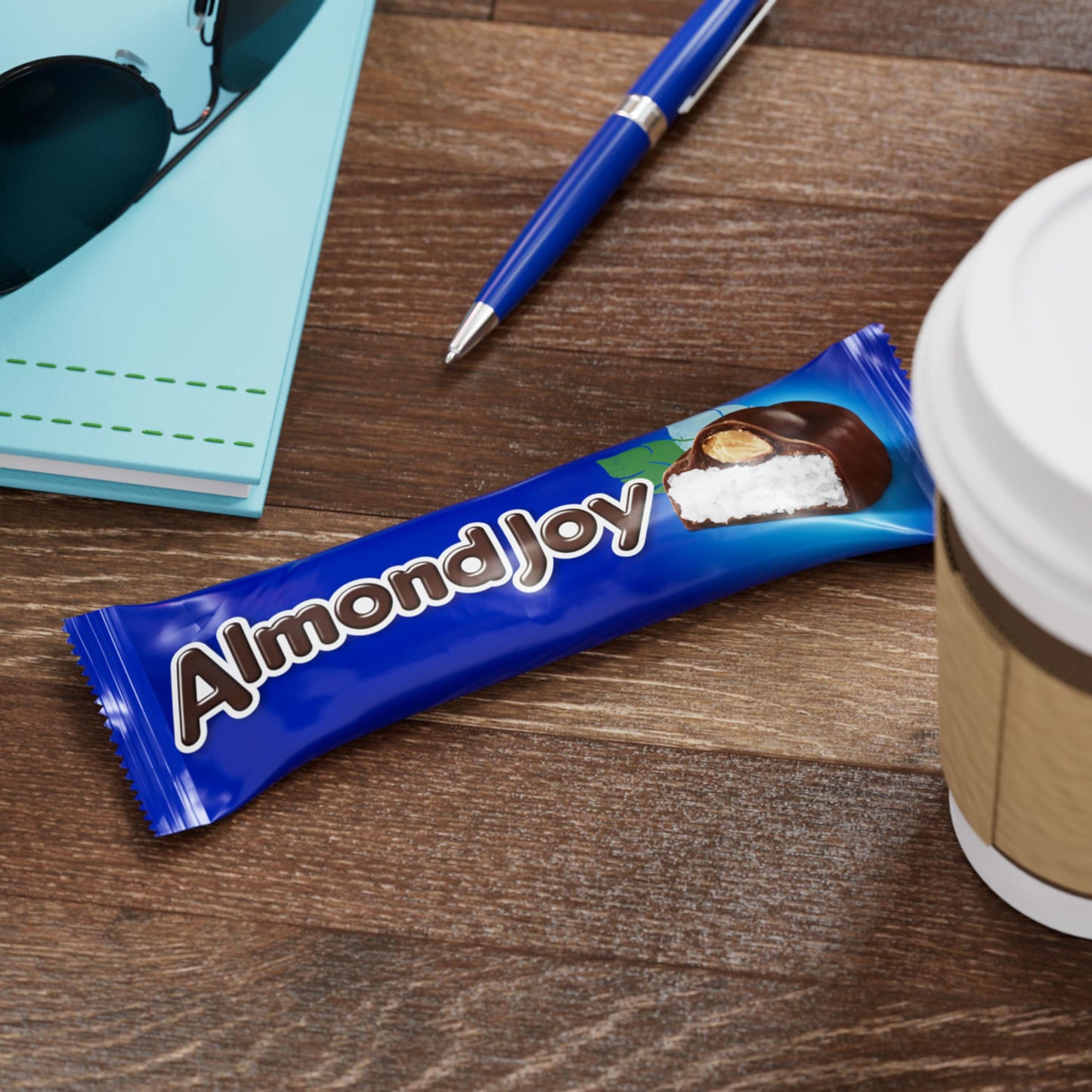 ALMOND JOY Coconut and Almond Chocolate Candy Bars, 1.61 oz (24 Count)