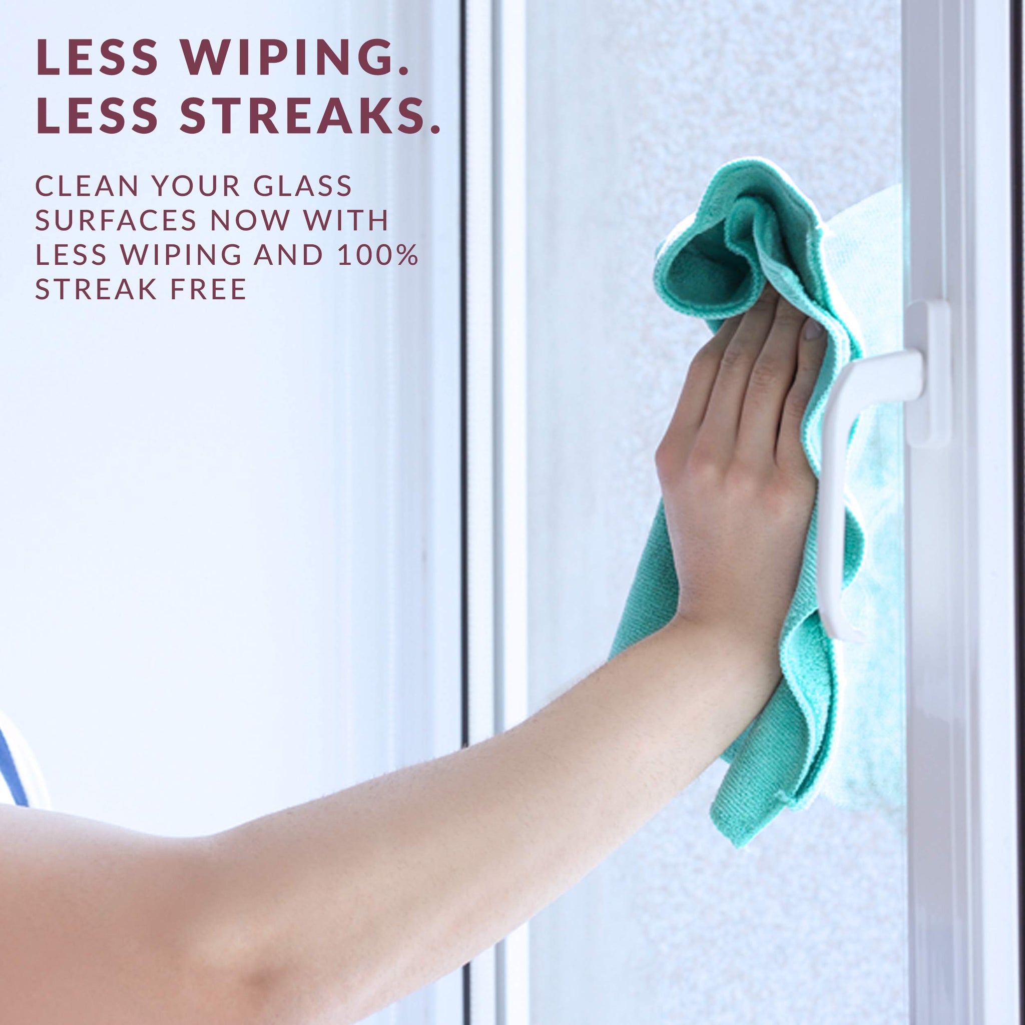 HOPE'S Perfect Glass Cleaner Spray, Streak-Free, Ammonia-Free Window, Mirror, Screen, and Shower Door Cleaner, Indoor and Outdoor Glass Surfaces, 32