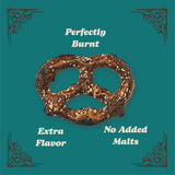 Unique Snacks Extra Dark Splits Pretzels, Original Split-Open Pretzels, Delicious Homestyle Baked Snack Bag, Vegan, OU Kosher, and Non-GMO Food, No