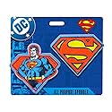 Spoontiques Superman Premium Sponge Set - 2-Pack Multi-Purpose Cleaning Sponges - Dual-Sided Non-Scratch Scrub & Absorbent Wipe - Durable, Reusable