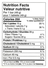 Wunderbar Chocolate Bars, Full Size Candy Bars Bars 24x49g, 1.18kg/41.6 oz