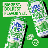 Vita Coco Coconut Juice, Original with Pulp | Big, Bold Coconut Taste | Sweet, Refreshing Hydration for Meals | 16.9 oz can (Pack of 12)