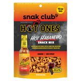 Snak Club x Hot Ones Hot Habanero Snack Mix, Spicy Snacks with Peanuts, Pretzels, Sesame Sticks, Toasted Corn & Cashews, Inspired by Hot Ones Hot