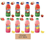 LUV BOX - Variety Snapple Juice Drinks 16oz Plastic Bottle Pack of 8,apple,watermelon lemonade,by evaxo