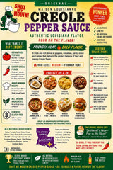 Maison Louisianne Creole Pepper Sauce, Award-Winning Louisiana Style Hot Sauce, Medium Heat, Rich & Savory Creole Flavor, Gluten Free, Great