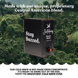Sail Away Coffee Cold Brew Coffee Box Taps- Less Acidic Coffee Beverages | 120mg Caffeine, Gluten Free, Organic, Keto, Classic Black, 96 Fl. Oz.