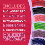 Wiley Wallaby Licorice 10 Ounce Classic Gourmet Australian Style Soft & Chewy Licorice Candy Variety Pack Twists, 6 Pack