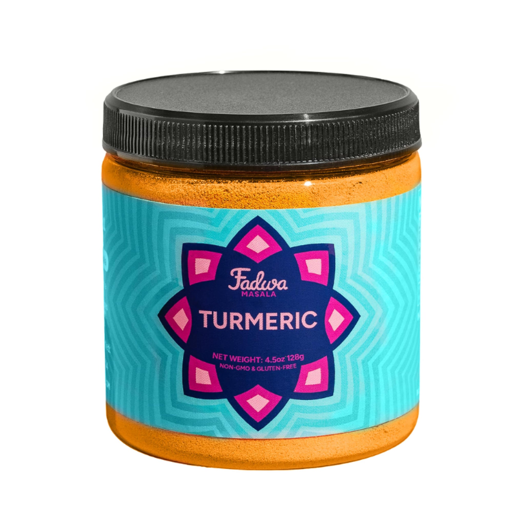 Fadwa Masala Turmeric Powder - 4.5 oz Jar, Authentic Desi Spices for Pakistani & Indian Cooking - No Artificial Ingredients - Gluten Free
