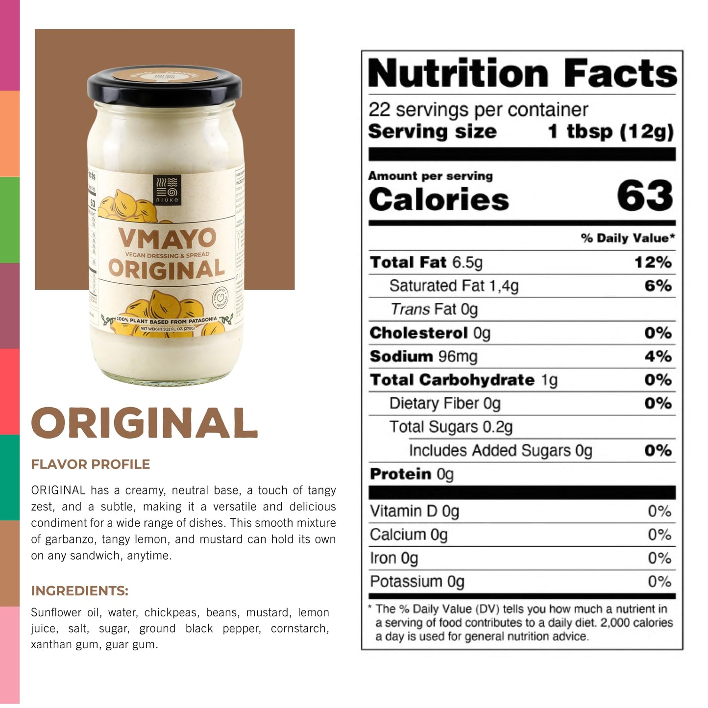NIUKE Original Vegan Mayo - Smoky & Creamy Plant-Based Dressing, Dairy-Free, Gluten-Free, Non-GMO, Tangy Pickle & Vegetable Blend, Vegan Sandwich