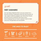 Liv’n Spicy | Fiery Habanero Elixir | Zero Calorie Cocktail Mixer | Vegan | Sugar-Free | Organic Habanero Infusion | Guilt-Free Flavor | Drink