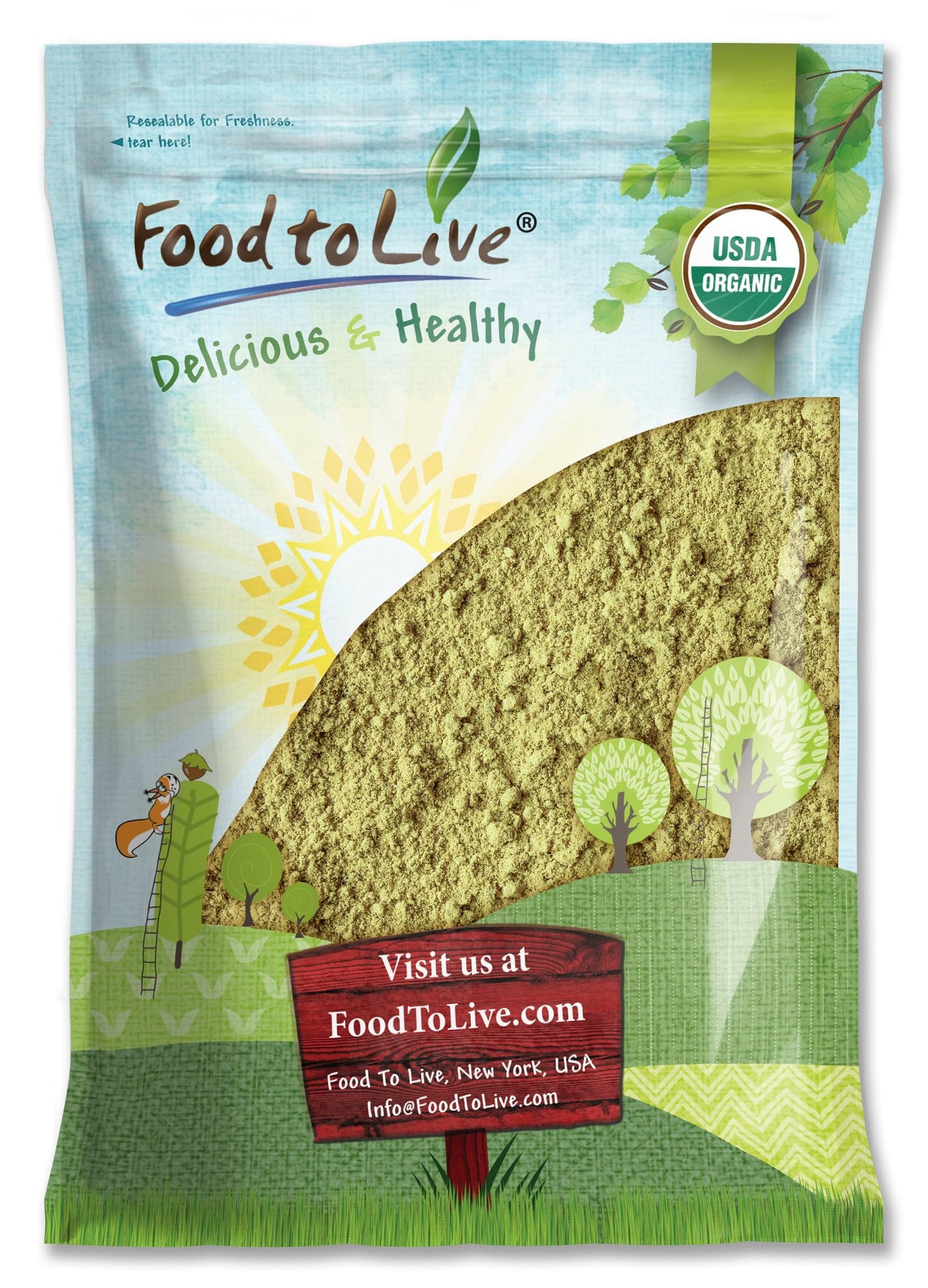 Food to Live - Organic Fennel Seed Powder, 5 Pounds - Aromatic & Versatile Flavor. Pure & Non-GMO. Rich in Vitamins & Fiber. Ground Spices. Kosher