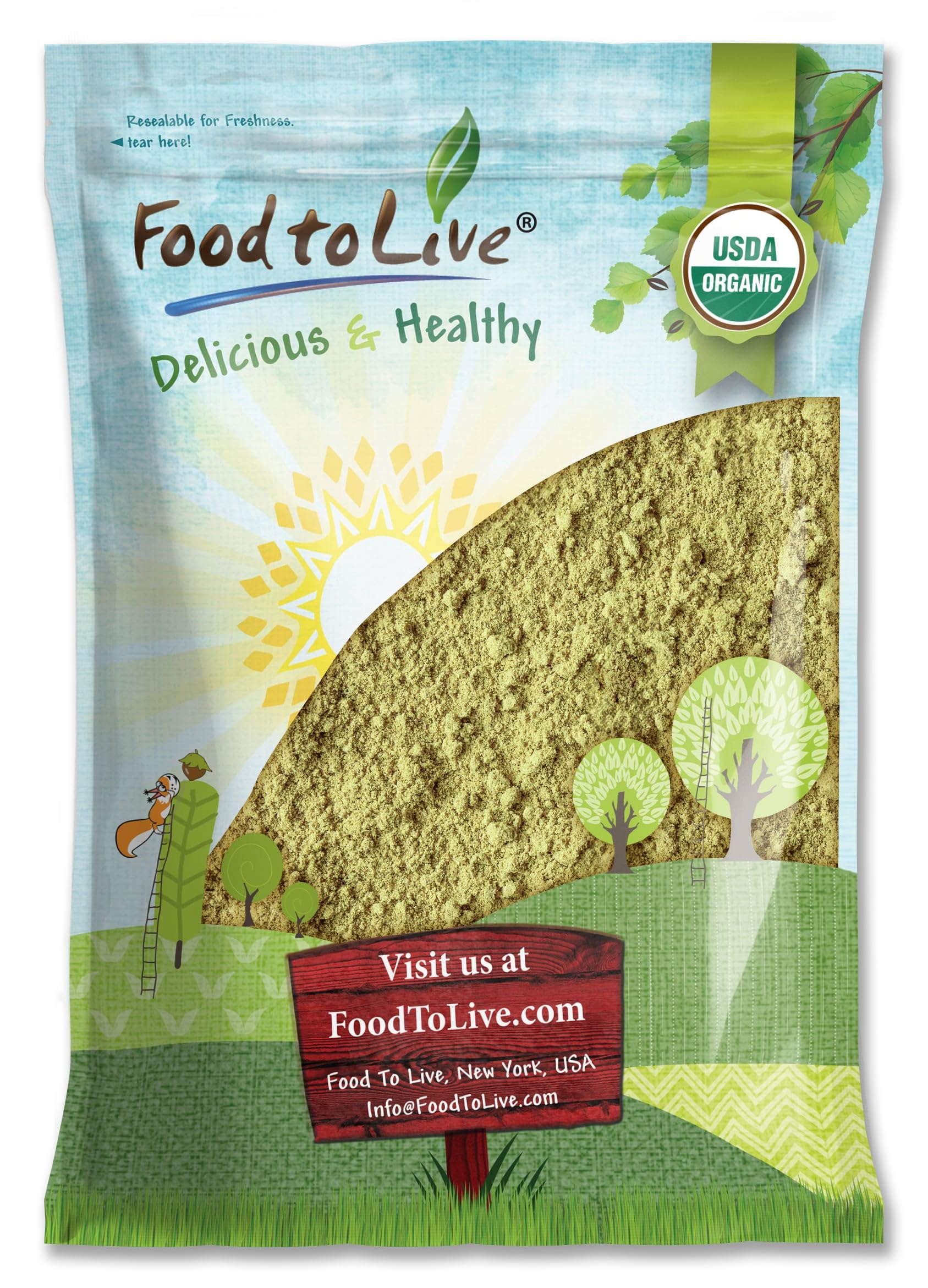 Food to Live - Organic Fennel Seed Powder, 5 Pounds - Aromatic & Versatile Flavor. Pure & Non-GMO. Rich in Vitamins & Fiber. Ground Spices. Kosher