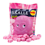 Bubs Skalle Raspberry Skulls - Gummy Candy - Pack of 12 90g Bags