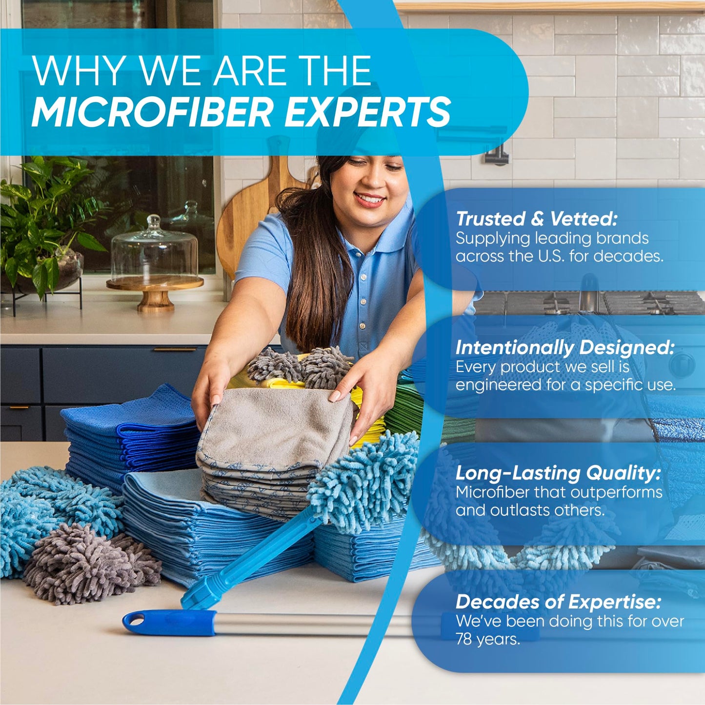 Microfiber Wholesale Cleaning Cloths | 12 Pack | 11" x 11" Reusable Towels, Wash Rags, Dust Cloth, All-Purpose: Kitchen, Dish, Cars, Shop, Glass