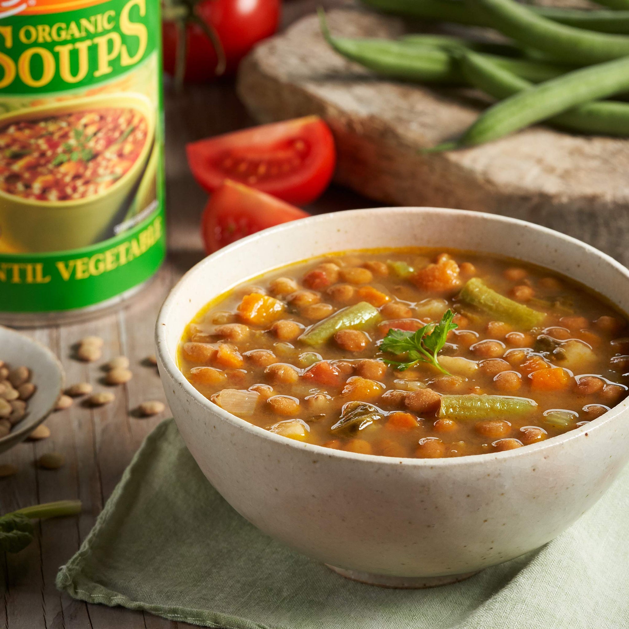 Amy's Lentil Vegetable Low Sodium Organic Soup, 14.5 Ounce