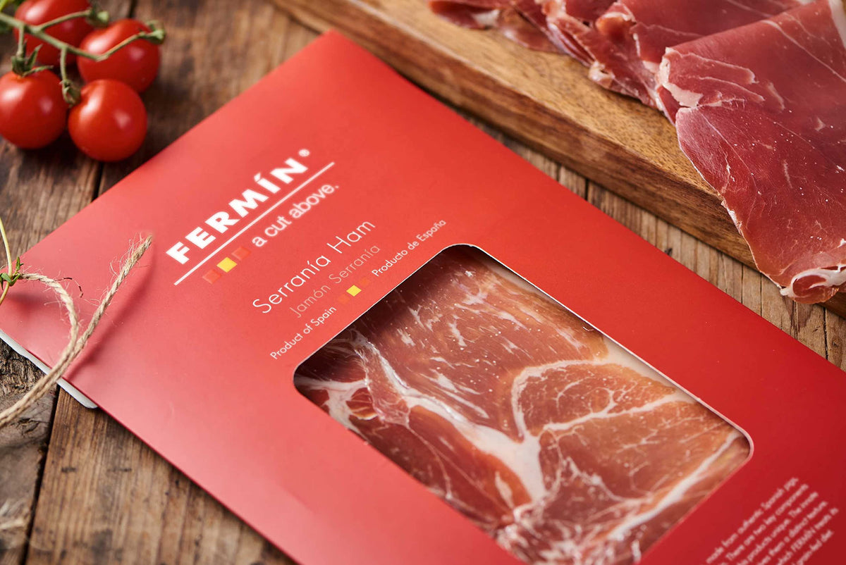 Serrano Ham Sliced 2 oz 4-pack by Fermin