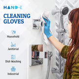 Hand-E Touch Disposable Blue Nitrile Gloves Large 1000 Count - Latex Free Gloves, Powder Free, Medical Exam, Cooking