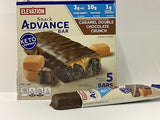 Elevation by Millville Caramel Double Chocolate Advance Bars 1.6oz x5 Bars(Total 8 oz), Pack of 1