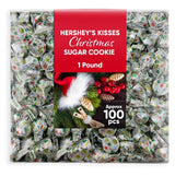 Kisses Chistmas Sugar Cookie Flavored White Creme 1 Pounds approx 100 - Healthy Chocolate Treats - Great for Wedding, Easter, Christmas, Halloween